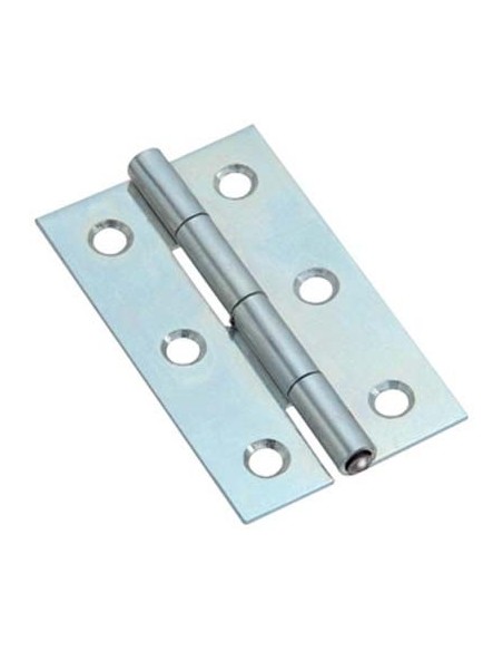 CERNIERA STRETTA 323 VALTOCE ACCIAIO ZINCATO PERNO FISSO MM 100X50X1,2