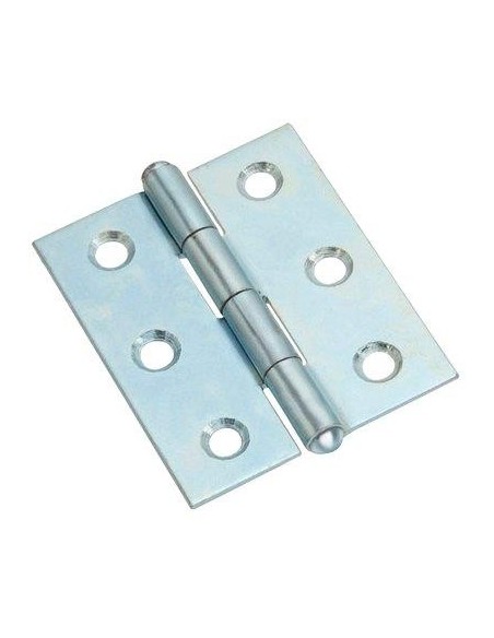 CERNIERA MEZZA LARGA 838 VALTOCE ACCIAIO ZINCATO PERNO FISSO  MM  50X40X1,4