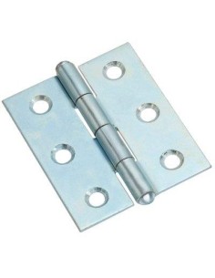 CERNIERA MEZZA LARGA 838 VALTOCE ACCIAIO ZINCATO PERNO FISSO  MM  75X51X1,6