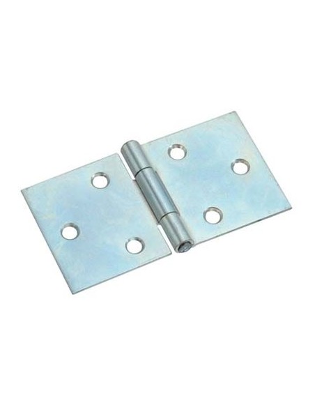 CERNIERA RETTANGOLARE PESANTE 816 VALTOCE ACCIAIO ZINCATO PERNO FISSO MM 64X110X2,0 PEZZI 12