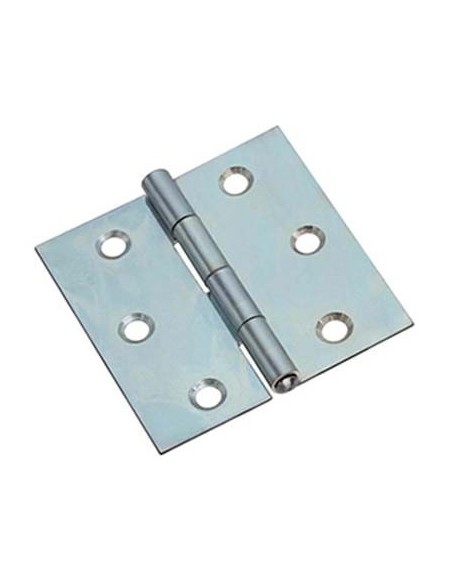 CERNIERA QUADRA 317 VALTOCE ACCIAIO ZINCATO PERNO FISSO MM  50X50X0,9 PEZZI 6