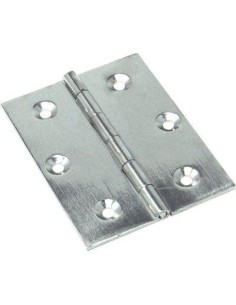 CERNIERA PIANA 4101 VALTOCE OTTONE NICHELATO PERNO FISSO MM 70X55X1,8 PEZZI 6