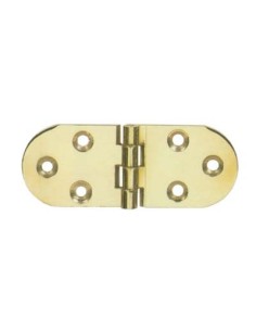 CERNIERA A BISCOTTO OTTONE LUCIDO MM 80X30 PEZZI 6