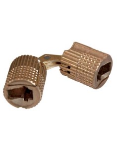 CERNIERA A CILINDRO INVISIBILE OTTONE LUCIDO D.MM 12 PEZZI 6