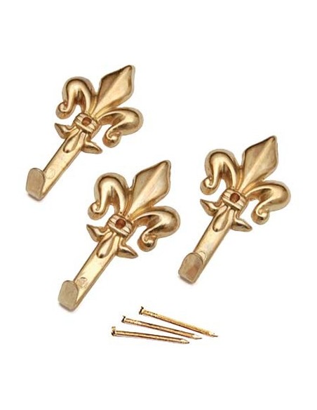 GANCIO QUADRO GIGLIO PRONTY FERRO ORO MM 47 CF - PZ 3