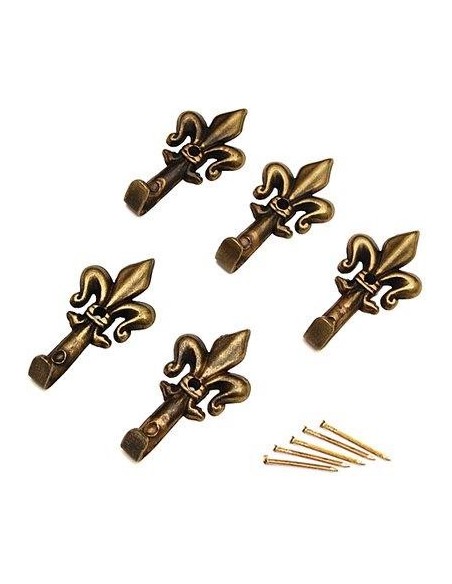 GANCIO QUADRO GIGLIO PRONTY FERRO BRONZO MM 33 CF - PZ 5