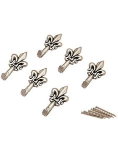 GANCIO QUADRO GIGLIO PRONTY FERRO ARGENTO MM 24 CF - PZ 6