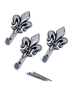 GANCIO QUADRO GIGLIO PRONTY FERRO ARGENTO MM 47 CF - PZ 3