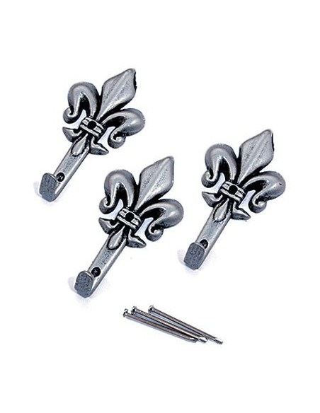 GANCIO QUADRO GIGLIO PRONTY FERRO ARGENTO MM 47 CF - PZ 3