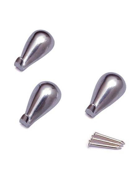 GANCIO QUADRO GOCCIA PRONTY FERRO CROMO MM 27 CF - PZ 3