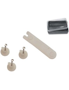 GANCIO QUADRO TIPO BLITZ PRONTY FERRO NICHELATO/PLT BIANCA CF - PZ 20+ APPLICATORE