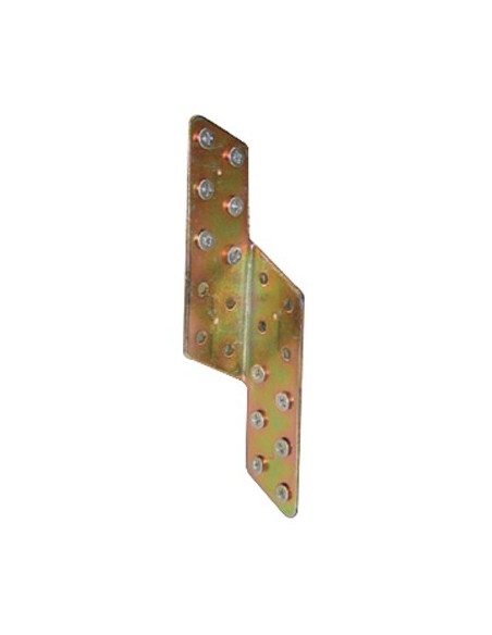 ANGOLARE GAZEBO RINFORZO 90° SFALSATO 853 ZINCATO GIALLO S.MM 2,0 MM 30X170 SX