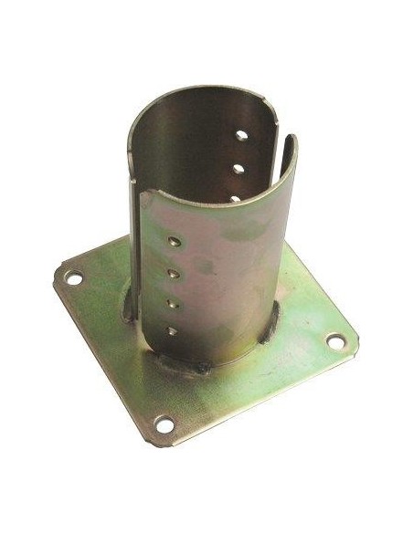 SUPPORTO GAZEBO TONDO A PAVIMENTO 957 ZINCATO GIALLO S.MM 4,0 MM 120