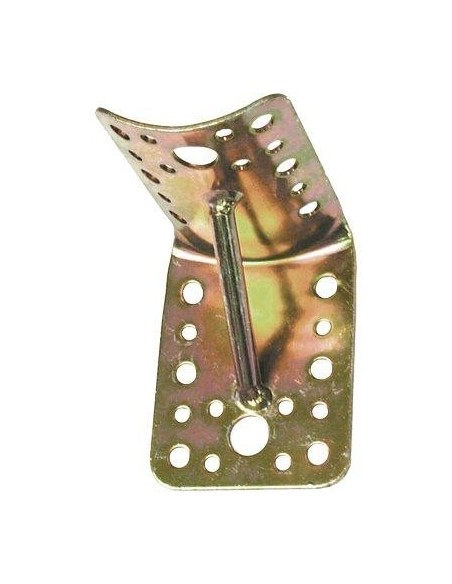 GIUNZIONE GAZEBO 90° TONDO PIANO + SAETTA 937 ZINCATA GIALLA PALO MM 80/100 S.MM 2,0 MM 65X85X85