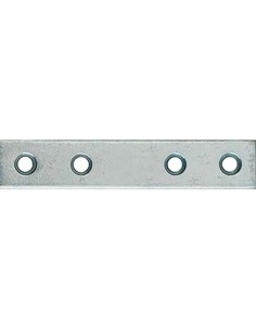 LASTRINA 4 FORI DRITTA ZINCATA S.MM 2,0 CF - PZ 100 CM 16X1,5