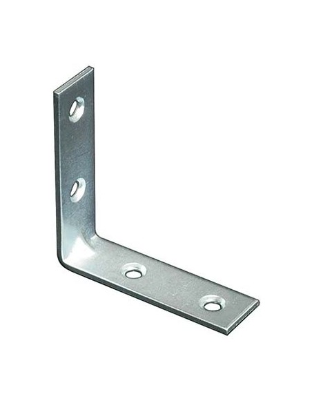 LASTRINA 4 FORI ANGOLARE ZINCATA S.MM 2,0 CF - PZ 100 CM  6X6X1,5