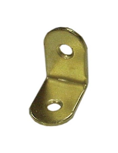 MENSOLINA REGGIPIANO A SQUADRA BORDO TONDO ACCIAIO OTTONATO MM 25X25 CF - PZ 100