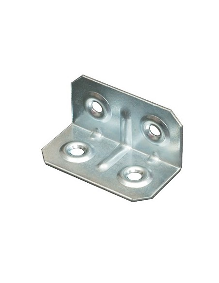 GIUNZIONE 4 FORI ANGOLARE ZINCATA S.MM 1,0 CF - PZ 100 CM 2X4