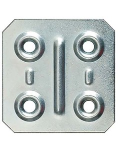 GIUNZIONE 4 FORI DRITTA 8/57 ZINCATA S.MM 1,0 CF - PZ 200 CM 4,0X4,0