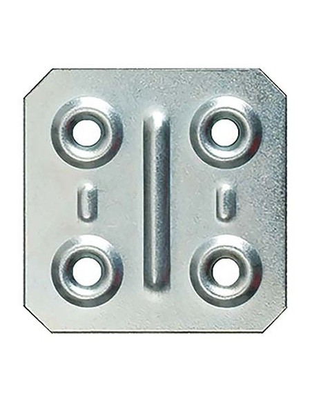 GIUNZIONE 4 FORI DRITTA 8/57 ZINCATA S.MM 1,0 CF - PZ 200 CM 4,0X4,0