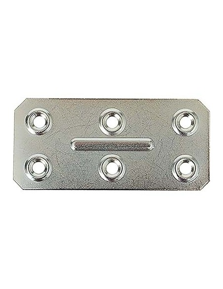 GIUNZIONE 6 FORI DRITTA ZINCATA S.MM 1,0 CF - PZ 100 CM 4X8,6