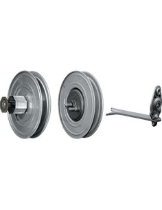 RIDUTTORE X RULLO AVVOLGIBILI ZINCATO MM 250 + SUPPORTO A MURARE