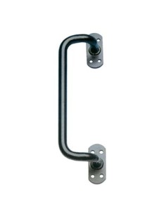 MANIGLIONE X SERRAMENTI PIEGATO VERN NERO I.MM 180