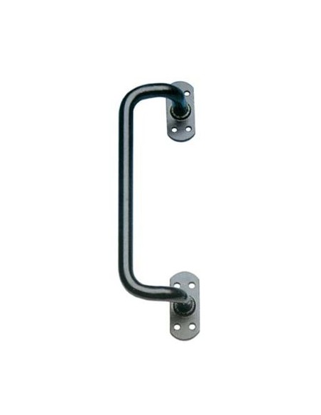 MANIGLIONE X SERRAMENTI PIEGATO VERN NERO I.MM 180