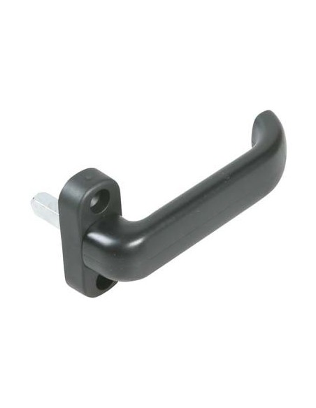 MEZZA MANIGLIA X SERRAMENTI RESINA NERA Q8