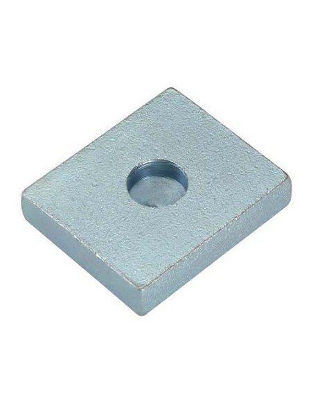 PIASTRA PERNO INFERIORE A SALDARE 349 COMBI ZINCATA MM 60X60 F.MM 20,5 S.MM 15