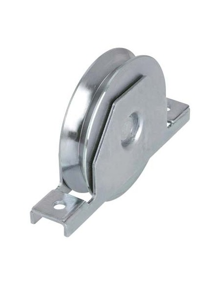 RUOTA CANCELLO A SALDARE GOLA V 427 COMBI ZINCATA SUPPORTO INTERNO + CUSCINETTO MM 120