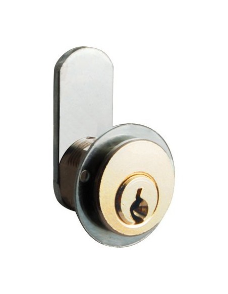 SERRATURA A CILINDRO LEVA DRITTA 22 MERONI OTTONE CROMATO F.MM 20 L.MM 16