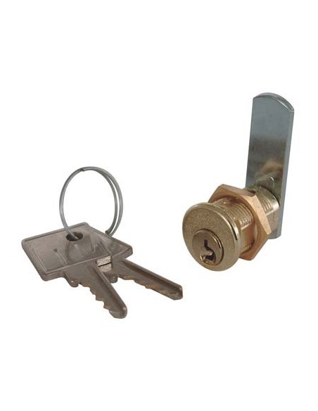 SERRATURA A CILINDRO LEVA DRITTA 21 MERONI OTTONE SATINATO F.MM 16 L.MM 16