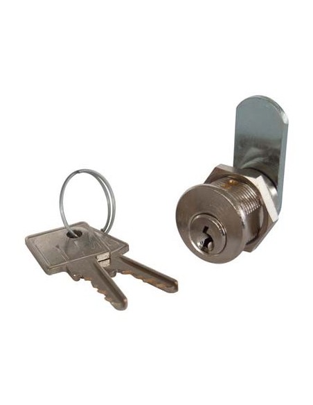 SERRATURA A CILINDRO LEVA DRITTA 22 MERONI OTTONE SATINATO F.MM 20 L.MM 20