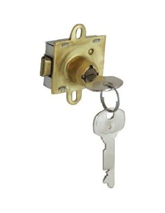 SERRATURA CASELLARI POSTALI 143 IBFM OTTONATA CILINDRO MM 12