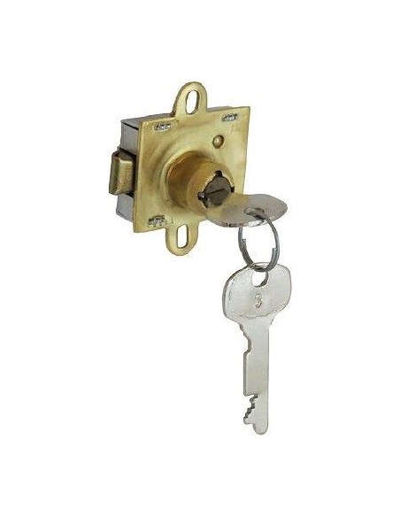 SERRATURA CASELLARI POSTALI 143 IBFM OTTONATA CILINDRO MM 12