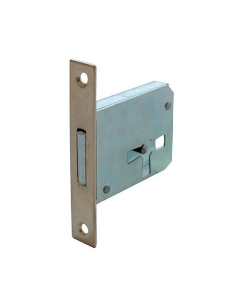 SERRATURA MOBILI A INFILARE B.QUADRO OTTONATO F.MM 12 1 LEVA E.MM 20 SX