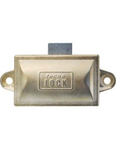 SERRATURA AD ASTE ROTANTI ZAMA OTTONATA MM 76X32 CHIAVE 1 LEVA MM 17X20