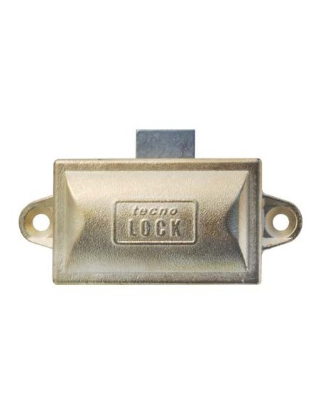 SERRATURA AD ASTE ROTANTI ZAMA OTTONATA MM 76X32 CHIAVE 1 LEVA MM 17X20