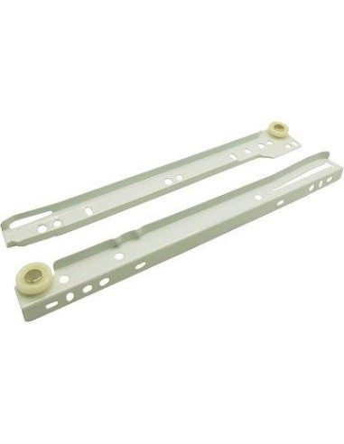 GUIDA CASSETTO SFILABILE  + RUOTE TEFLON KG 25 CM  30 BIANCO CF - PZ 4