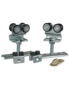 CARRELLI SCORREVOLI IN KIT 2023/05 OMGE X BINARIO 20 OMGE KIT - 2 CARRELLI+2 FERMI+1 PINNA